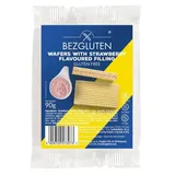 Bezgluten Erdbeercreme Waffeln glutenfrei 90 g