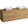 Laufen LANI Waschtischplatte wildeiche inklusive Unterschrank, 1 Ausschnitt links und rechts, 1570x495x580mm, H4065941122671,