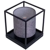 NÄVE Tischlampe Grau Schwarz
