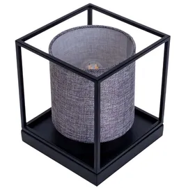 NÄVE Tischlampe Grau Schwarz