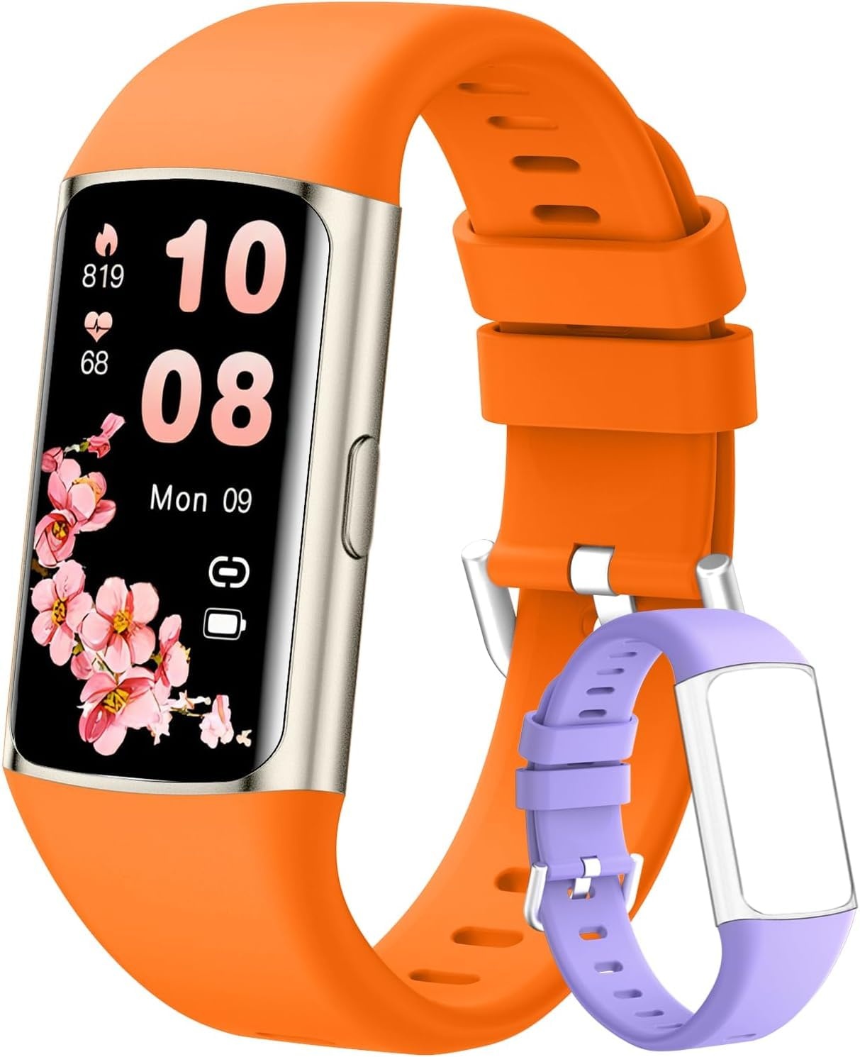 ECOSOON Smartwatch, 1.47'' Touchscreen Fitnessuhr IP68 Wasserdicht Fitness Tracker Fitness Uhr mit Schrittzähler, Pulsuhr, SpO2, Schlafmonitor, Sportuhr Smart Watch für Unisex iOS, Android, Silver