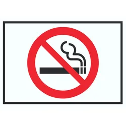Rauchen verboten Symbol Schild A3 (297x420mm)