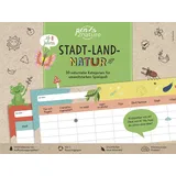pen2nature Stadt-Land-Natur. Bunter Spiele-Block für Kinder ab 8 Jahren und die ganze Familie
