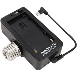 Nanlite Akku-Adapter BT-BA-SNP-E27, mit E27-Fassung für PavoBulb 10C