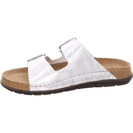 ROHDE Damen Pantolette gemusterter Zweiriemer mit Schnalle Rodigo-D 5872, Größe:38 EU,