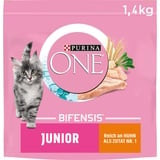 PURINA ONE Junior, Reich an Huhn und Vollkorn-Getreide Katzentrockenfutter, 6er Pack (6 x 1500 g)