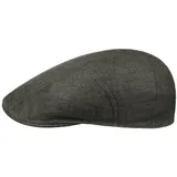 Stetson Herringbone Schirmmütze Flatcap Fischgrat UV-Schutz 40 Herren Frühling Sommer dunkeloliv 58 cm - 58