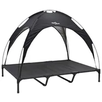 vidaXL Hundekorb erhöhtes Modell XL 100 x 80 cm schwarz