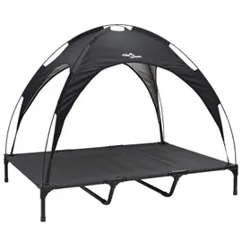 vidaXL Hundekorb erhöhtes Modell XL 100 x 80 cm schwarz