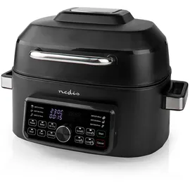 Nedis Heißluftfritteuse 6L schwarz