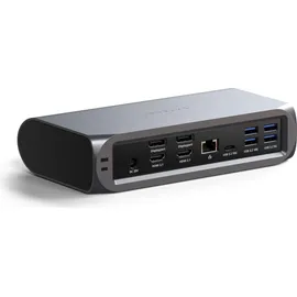 Satechi Multimedia Pro Dock + USB Hub, Grau,