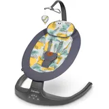 lionelo - Babywippe mit Melodie RALF 4xAA Betongrau + Fernbedienung - Grau/Gelb