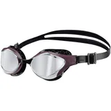 ARENA Unisex-Schwimmbrille für Erwachsene, Air-Bold Swipe, Anti-Beschlag-Training, für Damen und Herren, gepolsterte Dichtungen, überlegener Komfort, verspiegelte Gläser, Silber/Rotwein, 006832-104-NS