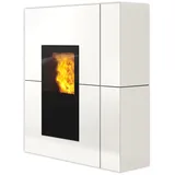 Edilkamin wasserführender Pelletofen | Blade H 23 Evo | 22,8 kW | Stahl weiß