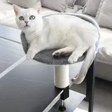 Generisch Katzenbett Für Schreibtisch 360°Drehung Erhöhtes Katzenhaus Erhöhtes Katzenhaus Über Schreibtisch Weiches Katzenhängematte Höhenverstellbar Tisch Katzenbett Mit Waschbaren Bezügen