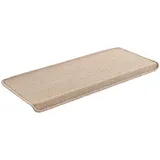 [en.casa] Stufenmatten 15-er Set Treppenmatten 65 x 24 cm rechteckig Treppenteppich Treppenschoner Stufenteppich selbstklebend Beige