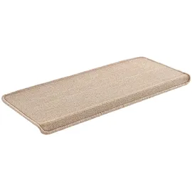 [en.casa] Stufenmatten 15-er Set Treppenmatten 65 x 24 cm rechteckig Treppenteppich Treppenschoner Stufenteppich selbstklebend Beige