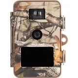 Minox DTC395 Wildkamera Camouflage HD Videos Fotos 15m Blitz Bewegungssensor DTC Wildtierkamera Wildtier Kamera Infrarot Tierkamera Überwachungskamera Camo Beobachtungskamera für Jagd Outdoor Zuhause