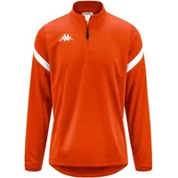Kappa Dolvole Sweatshirt Halbreißverschluss Orange Flame/White L