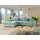 Mirjan24 Ecksofa Mintgrün, 6-Sitzer, Ottomane links,L-Form, 310x175 cm, Wohnzimmer, Sofas & Couches, Wohnlandschaften, Ecksofas