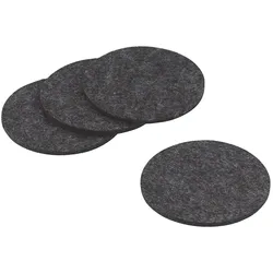 Untersetzer Alia Filz dunkelgrau 4Stk 0,4cm 10,0cmØ