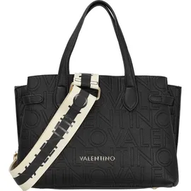 Valentino Pansy Shopper Polyurethan Black