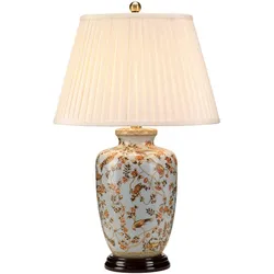 Gold Birds Tischleuchte Hellblau und Gold 650mm Elstead Lighting GOLD-BIRDS-TL