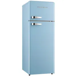 Wolkenstein GK212.4RT LB Retro-Kühl-Gefrierkombination (211 l, 1456 mm hoch, Blau)