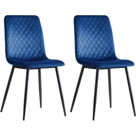 mcc direct Esszimmerstuhl Lexi Polyester royal-blau 4er Set