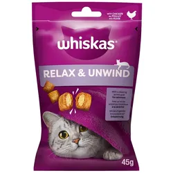 WHISKAS Relax & Unwind 45g: Leckerlis mit Huhn für Katzen
