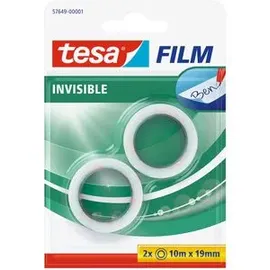 Tesa Klebeband tesafilm Invisible 10 m x 19 mm 2 St.