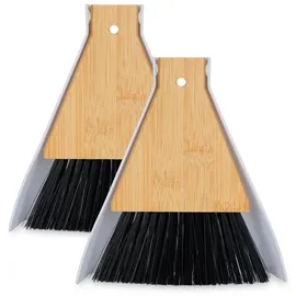 Relaxdays Handfeger Tischkehrset 2 St. Schwarz/Weiß