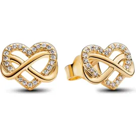 Pandora Ohrstecker Unendlichkeits-Herz gold 262667C01