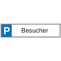 SafetyMarking® Parkplatzschild P Besucher 52 x 11 cm Aluminium