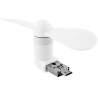 Promotech Mini USB/MIcro USB Ventilator für Handy Laptop Tablet PC (White)