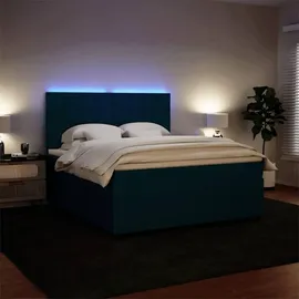 vidaXL Boxspringbett 180 x 200 cm Blau