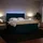 vidaXL Boxspringbett 180 x 200 cm Blau