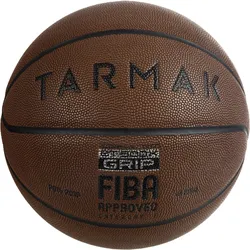 Basketball BT500 Größe 7 Grip Erwachsene braun EINHEITSGRÖSSE