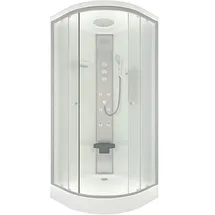 AcquaVapore Duschkabine Fertigdusche Dusche Komplettkabine D10-10M1 90x90 cm ohne 2K Scheiben Versiegelung