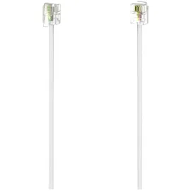 Hama Telefon (analog) Anschlusskabel [1x RJ11-Stecker 6p4c - 1x RJ11-Stecker 6p4c] 3m Weiß