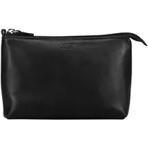 JOST Odense Kosmetiktasche Leder 18 cm, Necessaire, Schwarz