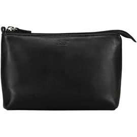 JOST Odense Kosmetiktasche Leder 18 cm, Necessaire, Schwarz