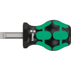 Wera Schraubendreher 335 Stubby Schneiden-B.8mm Klingen-L.24,5mm 2K-Griff Rundkl. - 5008844001