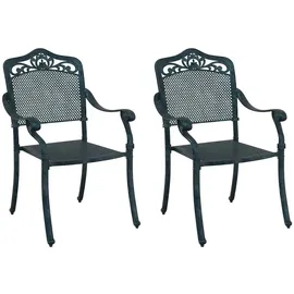 vidaXL Gartenstuhl 64 x 62 x 93 cm Grün 2 St.
