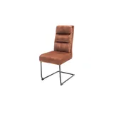 MCA Furniture Freischwinger mit gemütlichem Rückenkissen Lampang - Vintage Rostbraun