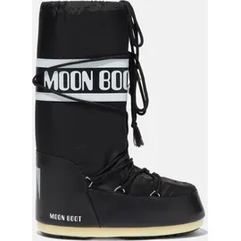 MOON BOOT Icon Nylon Winterschuhe-Schwarz-45-47