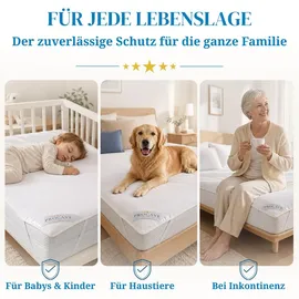 procave Matratzenschoner wasserdicht 90 x 200 cm weiß