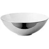 Rosenthal Schüssel TAC Gropius Skin Platin Schüssel 26 cm, Porzellan weiß