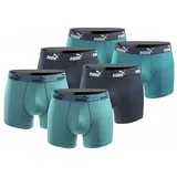 Puma Boxershorts blau/grün M 6er Pack