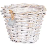 Pflanzen Kölle Pflanzkorb Rattan Ø 20 x 16 cm Weiß